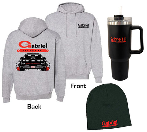 NEW! Gabriel Winter bundle:  Deluxe hoodie, 40 oz. tumbler & beanie for only $28