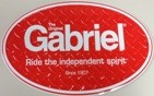 Gabriel metal oval sign "Ride the Independent Spirit"